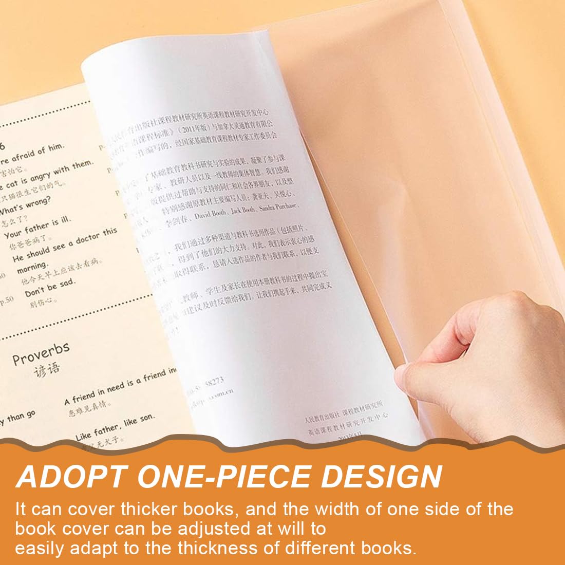 Coprilibri Trasparenti A4 - 10 Pezzi Con Adesivi, Pellicola Protettiva Per Libri E Quaderni