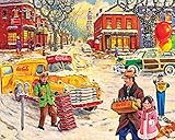 Springbok Puzzles - Coca-Cola Hometown - 2000 Piece Jigsaw Puzzle - Large 34 Inches by 42.5 Inches Puzzle - Made in USA - Unique Cut Interlocking Pieces - Officially Licensed Coca Cola Puzzle