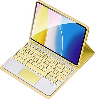 Namolit Teclado BT sem fio Teclado USB com estojo protetor de couro PU para tablet Compatível com iPad Air2 9,7 pol./ iPad 9,7 pol. (2017)/ iPad 9,7 pol. (2018)/ iPad Pro 9,7 pol. -1