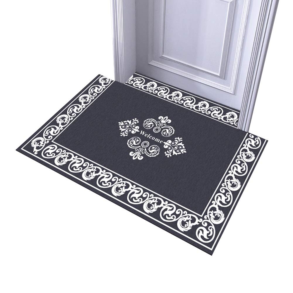 Tapis d'entrée de cuisine anti-saleté et moquette de porte style européen 100x120cm