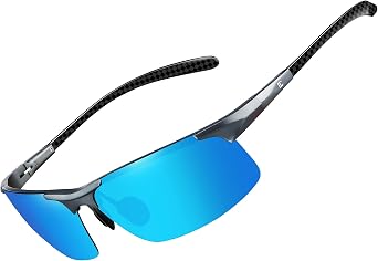 BIRCEN Polarized Carbon-Fiber Sunglasses for Men Ultralight UV Protection Sun Glasses for Outdoor Sports Fishing Golf Hiking