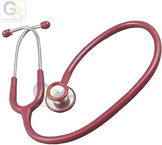 G.S Monitoring Stethoscope, Edition Chestpiece, Tube (Maroon) Best Quality