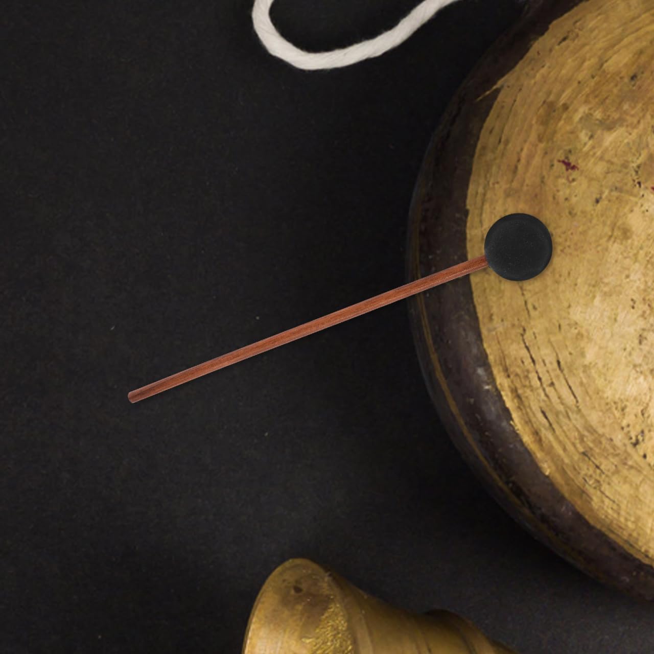 Yardwe Mazo de marimba con efecto de canto de ballena con mango para yoga y práctica musical y resonancia