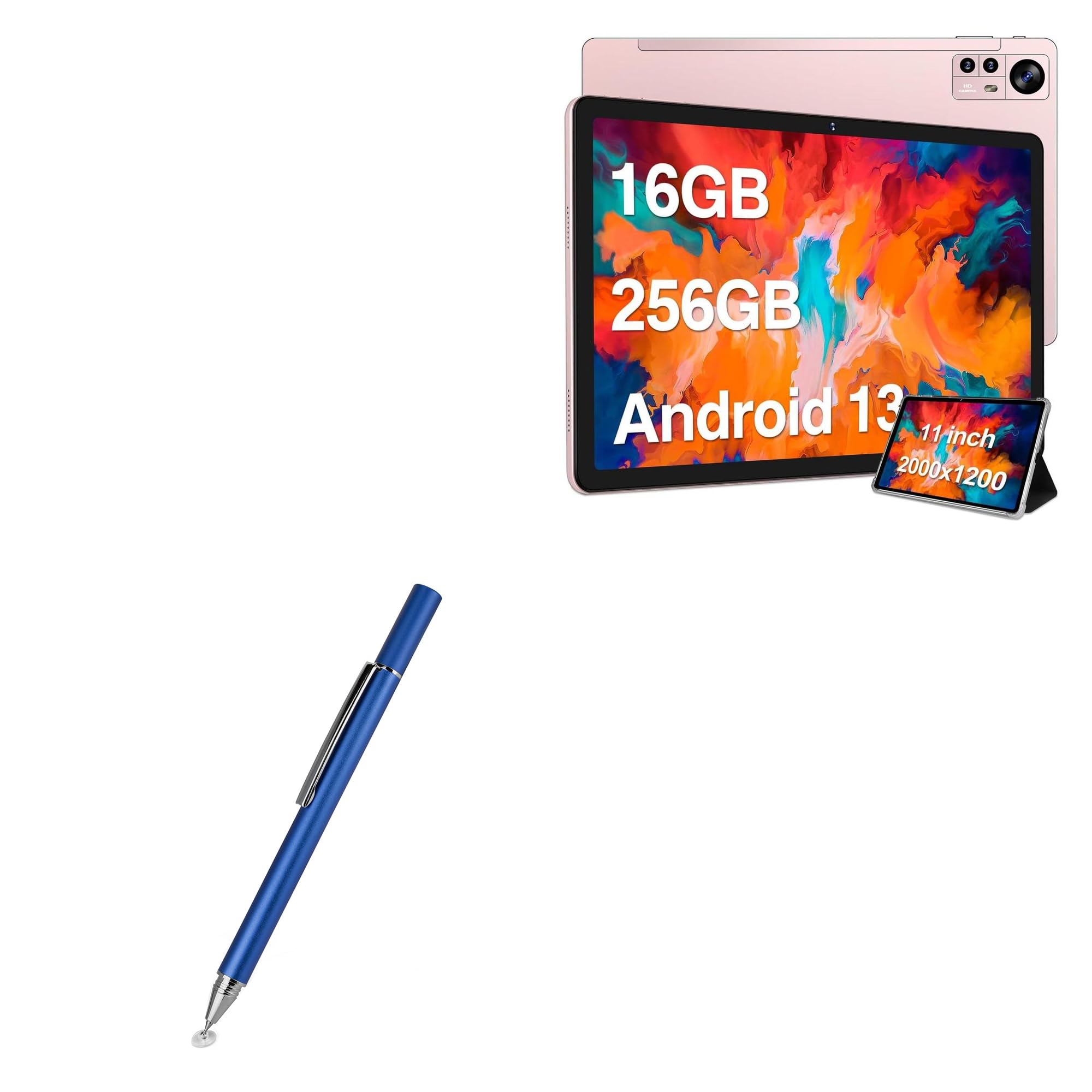 BoxWave Stylus Pen Compatible with AOCWEI X800 (11 in) - FineTouch Capacitive Stylus, Super Precise Stylus Pen - Lunar Blue