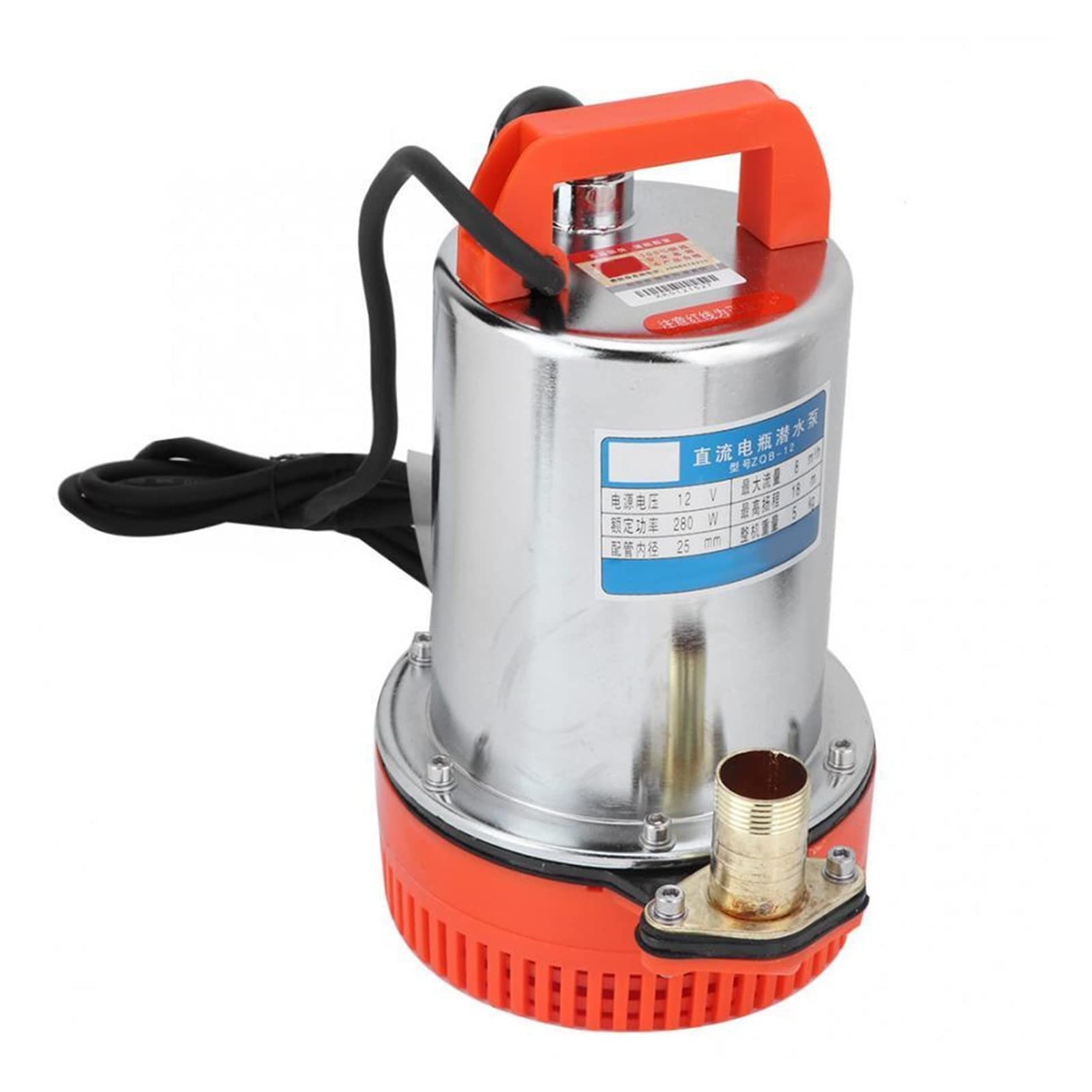 Piccola pompa sommergibile regolabile Pompa for acqua di pozzo profondo sommergibile DC 12V irrigazione Acquario impermeabile del giardino