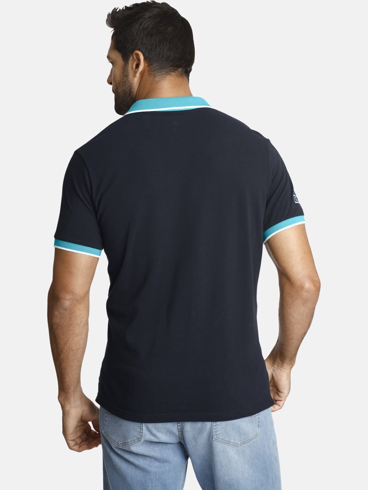 Jan Vanderstorm Herren Poloshirt Iwar | | kurzarm Polohemd | reine Baumwolle | große Größen L-7XL