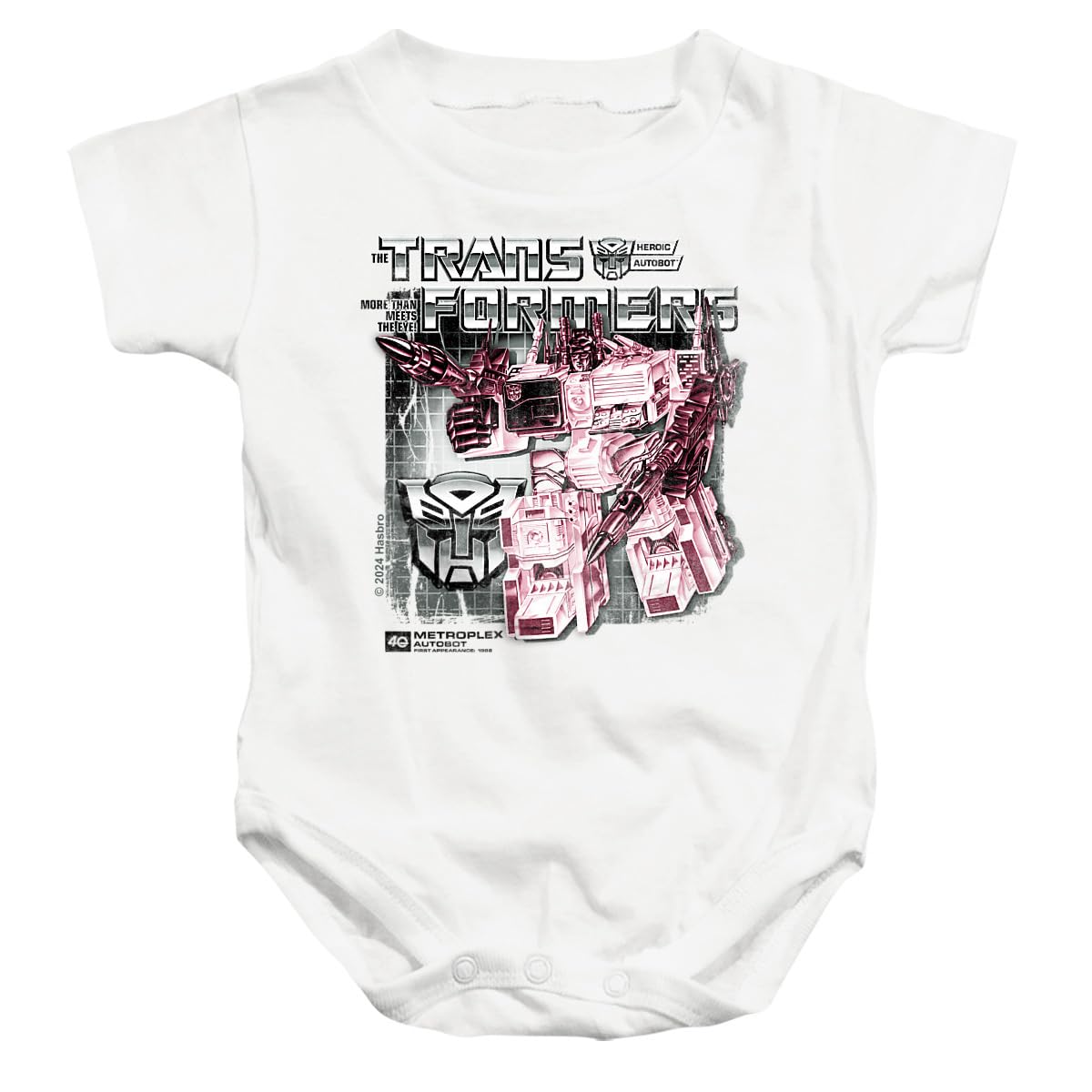 Popfunk Transformers Anniversary Autobots Unisex Infant Snap Suit for Baby Collection