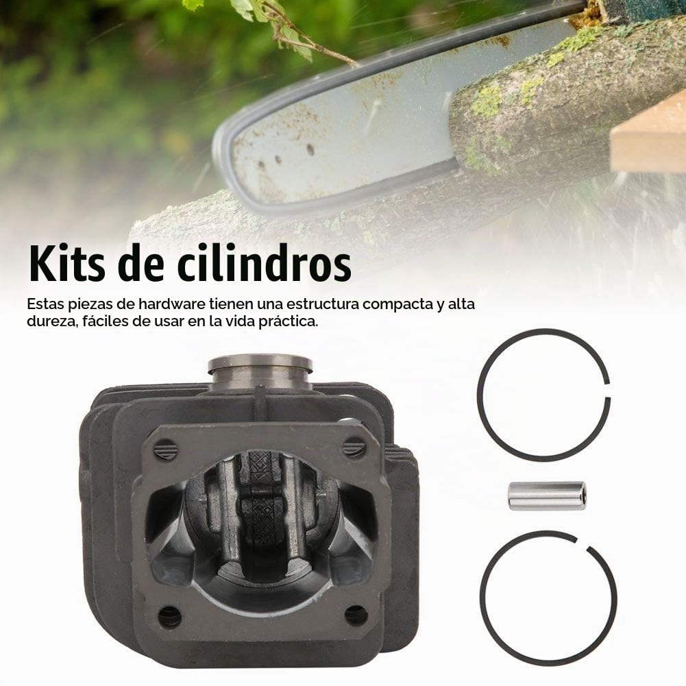 Cilindro Pistón Kit para MS200 MS200T Motosierra, Ensamble de Cilindro MS 200 MS 200T, para MS200 MS200T Motosierra Motor Piezas, con Juego de Sellos de Aceite Aguja Bujía de rodamiento