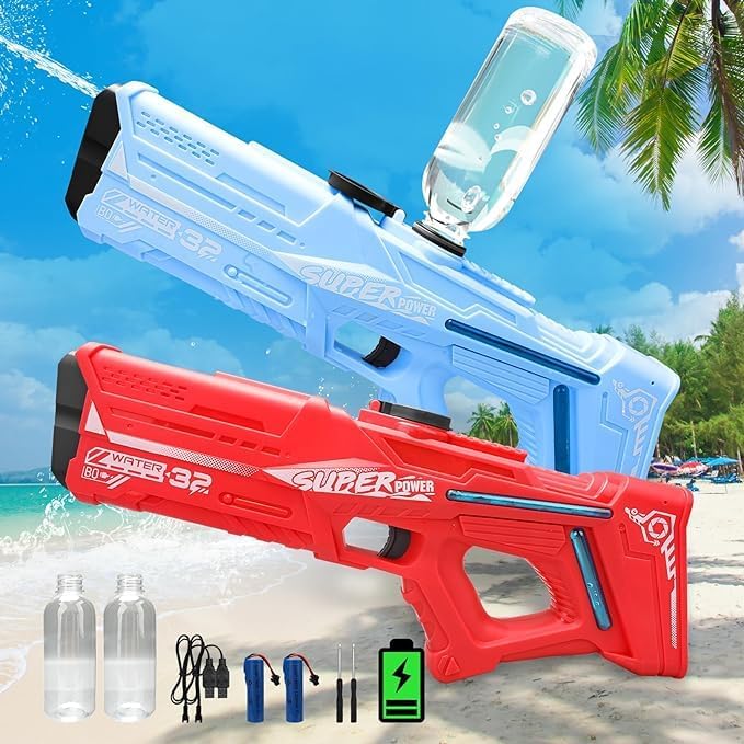 Image of Euphoria Toys Holi Water Electric Water Gun Toys Bursts Children's High-Pressure Strong Charging Energy Water Automatic Water Spray Children's Toy Gun