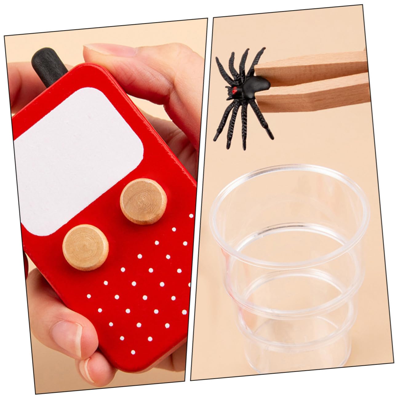 Kit de Detective para Niños Juego de Herramientas de Simulación Sombrero y Accesorios para Investigación de Rastros y Análisis Forense Educativo