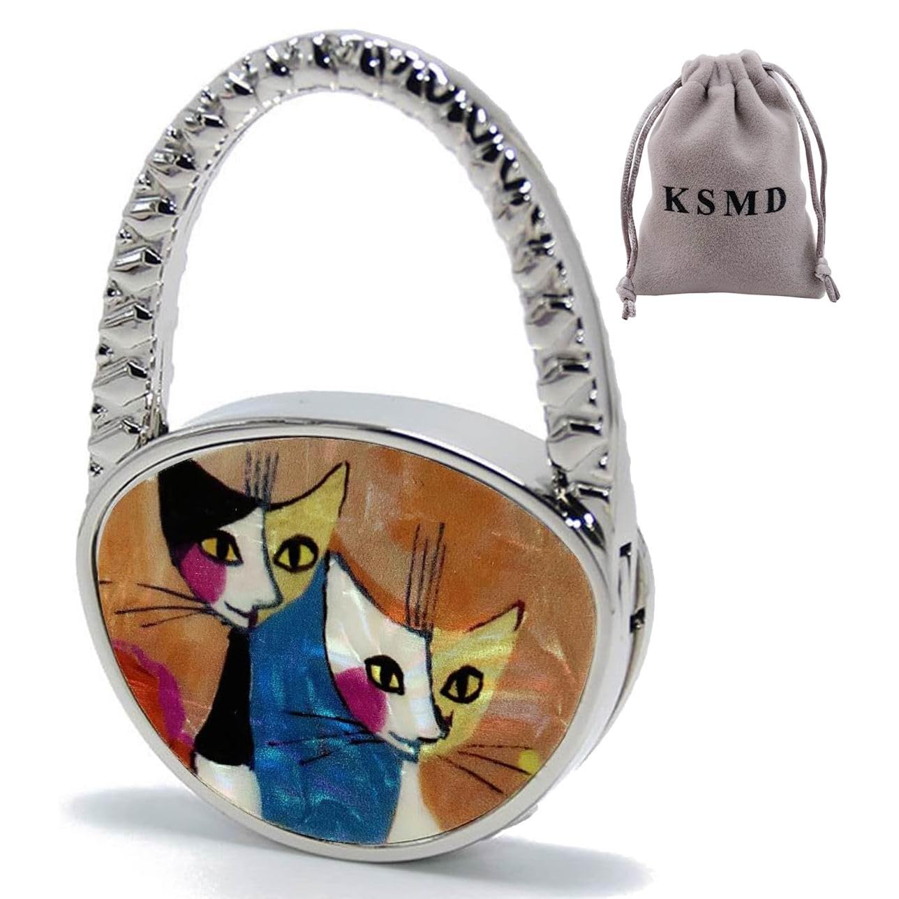 KSMD Portable Purse Hanger - Foldable Table Hooks for Bars, Desk, and Handbag Storage