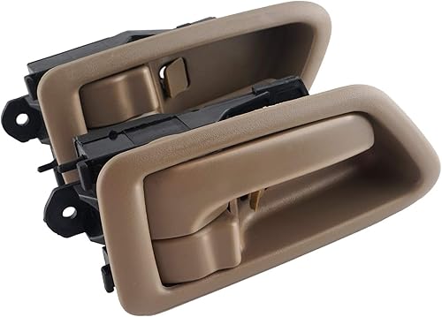 Miniatura 6 de HHCSOP Manijas interiores interiores de repuesto para Toyota Camry 1997 1998 1999 2000 2001 BeigeTan (par delanterotrasero del lado del conductor y
