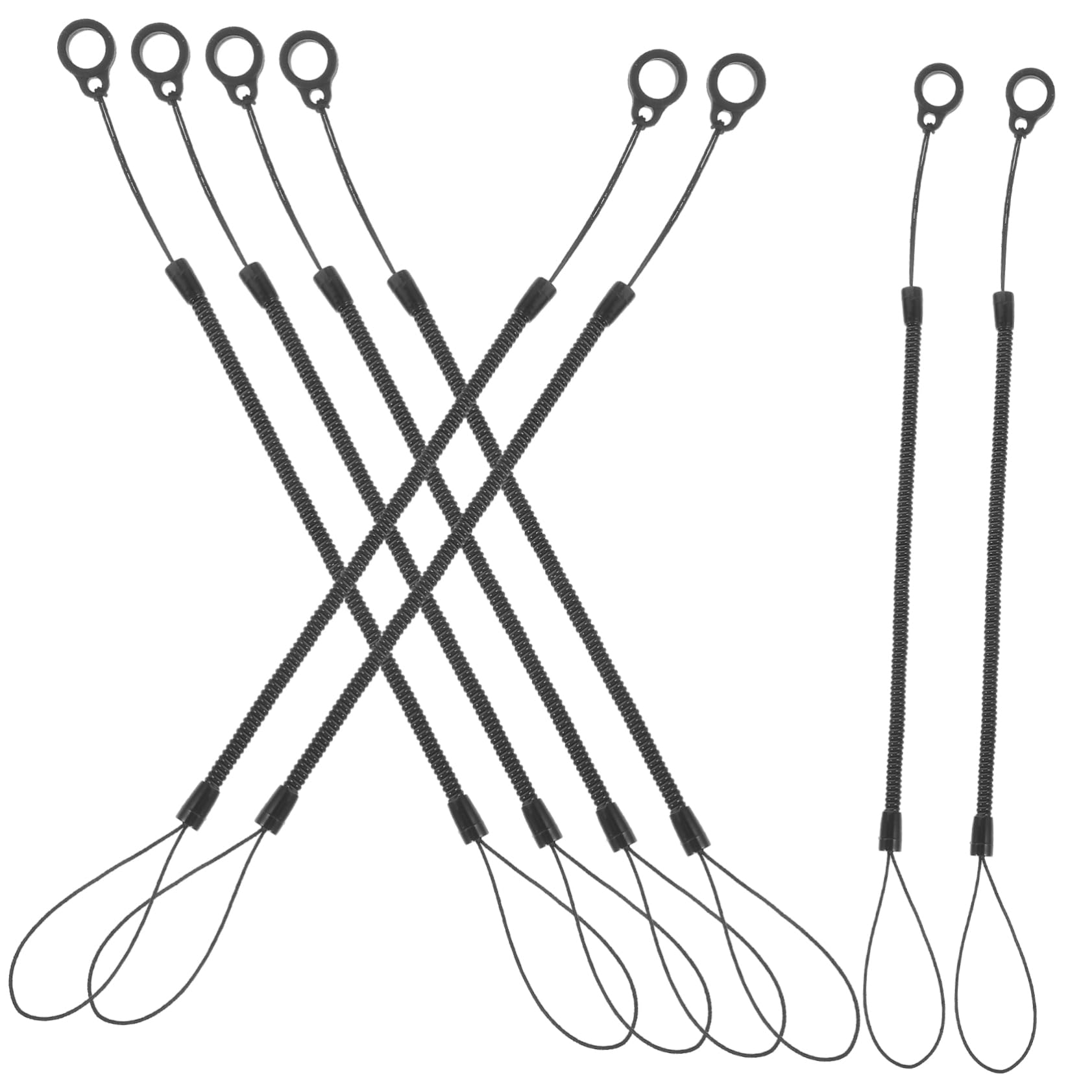 SEWACC Stylus Pen Rope 8pcs Wrist Lanyard Straps Elastic Tether for Writing Pen Anti-Lost Lanyard Coiled Spring Straps