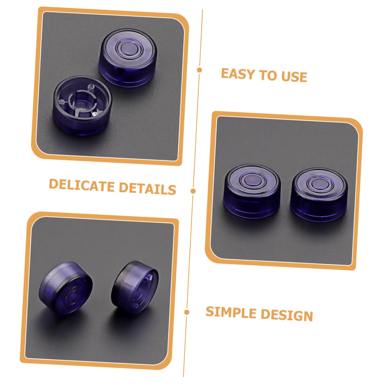 ULDIGI 2pcs Guitar Pedal Footswitch Toppers Blue Purple Protecting Enhancing Pedal Performance
