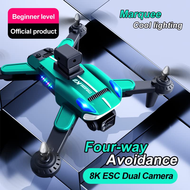Foldable Drones with Camera for Adults 4k,Four-Way Avoidance,8K ESC Dual Camera,Drones for Adults,Hobby rc Quadcopters & Multirotors