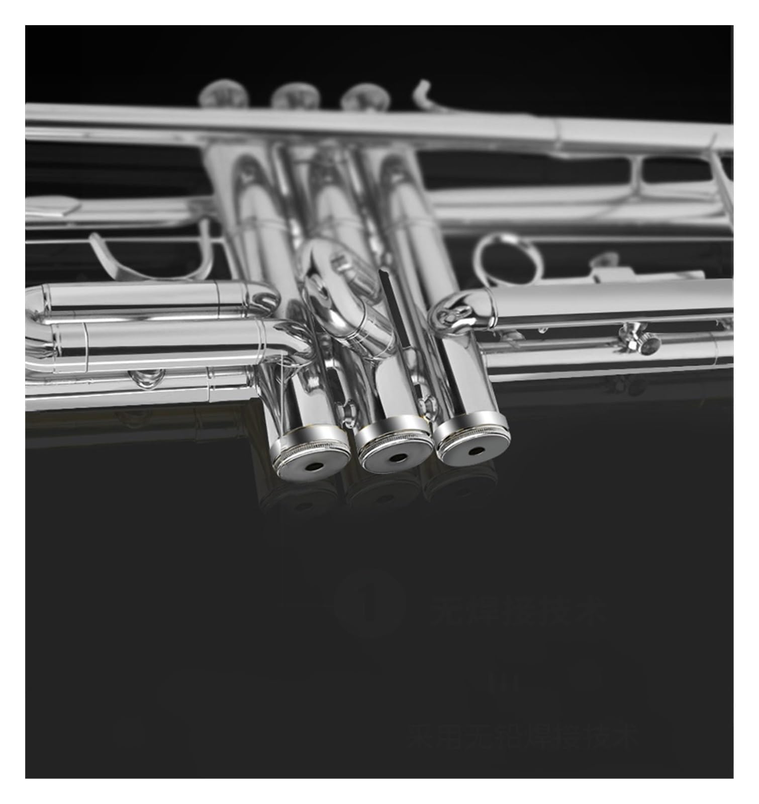 trąbka instrument Trąbka B-dur do testów wydajności dla początkujących dzieci mosiężny niklowany instrument dęty zachodni