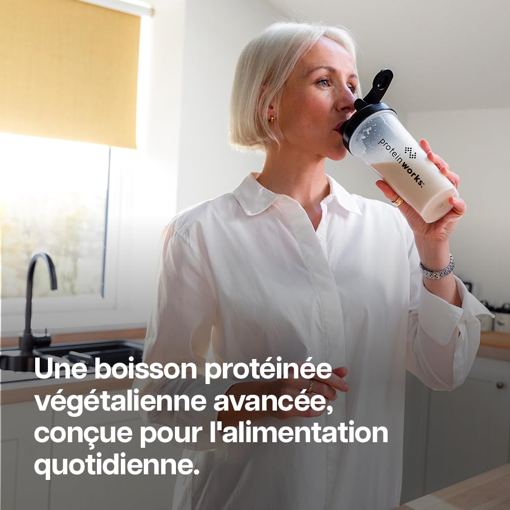Protein Works | Vegan Protein 360 – GOLD Innovation, Protéine Végane, Mélange Multi-Protéines Premium 100% Végétal, Shake Faible en Gras & Calories, Fraises à la Crème, 66 Portions, 2 kg