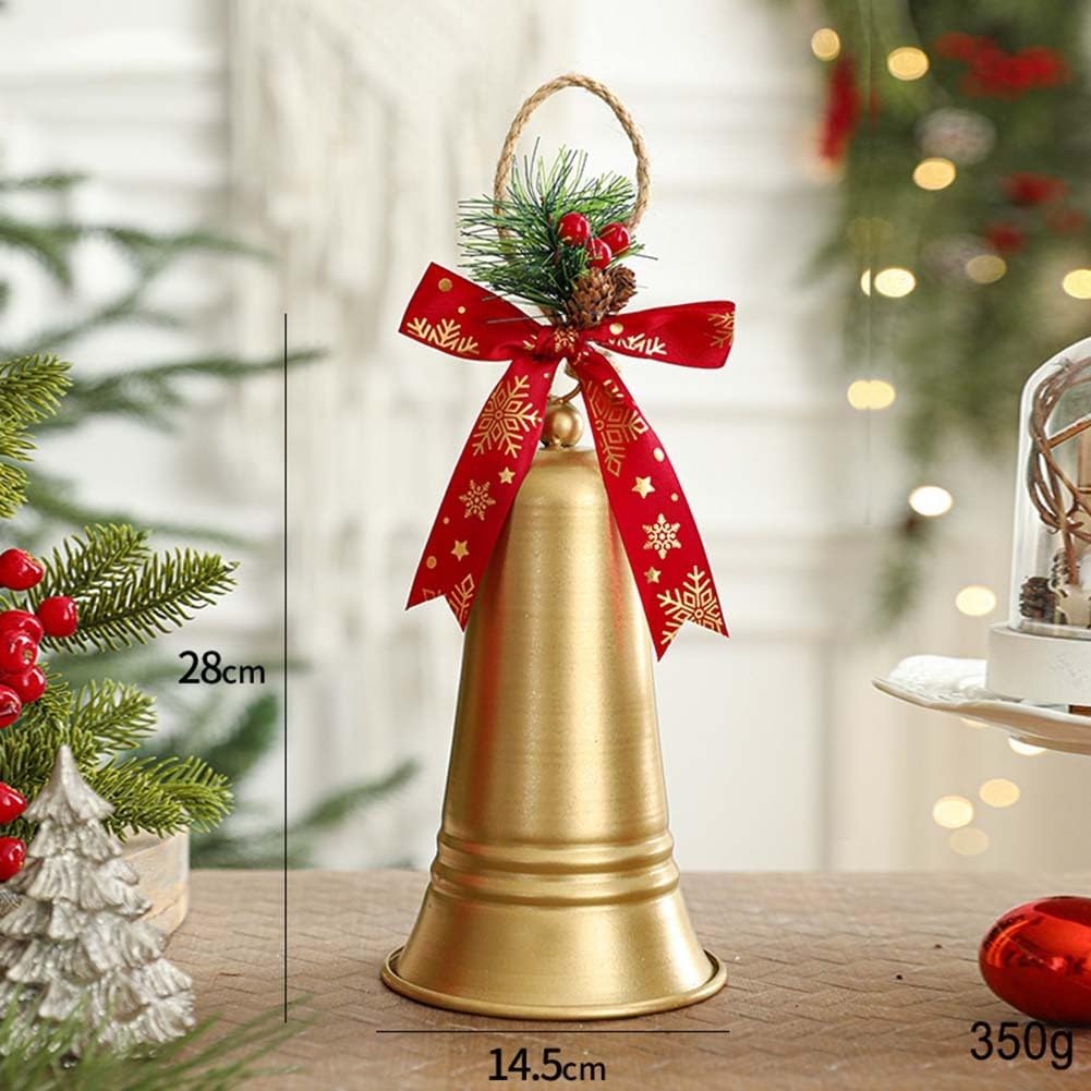 Campane di Natale Decorazioni artigianali con campanelle con spago Jingle Bells Decorazione for albero di Natale ，Campane(E)