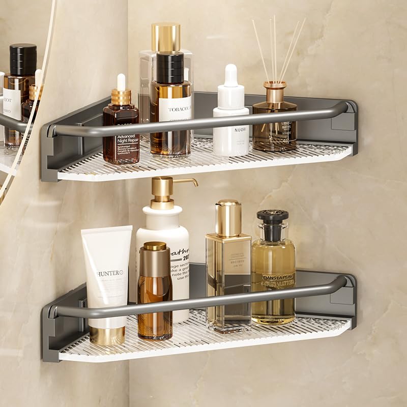 Jukmen Shower Caddy, Bathroom Corner Shower Shelfs, Shower Storage, Caddy Wall Mount Bathroom, Bathroom & Kitchen Shelf, Shower Accessories with No Drilling Self Adhesive Bathroom Caddy (B0DGDGBGJ5) Amazon Price History, Amazon Price Tracker