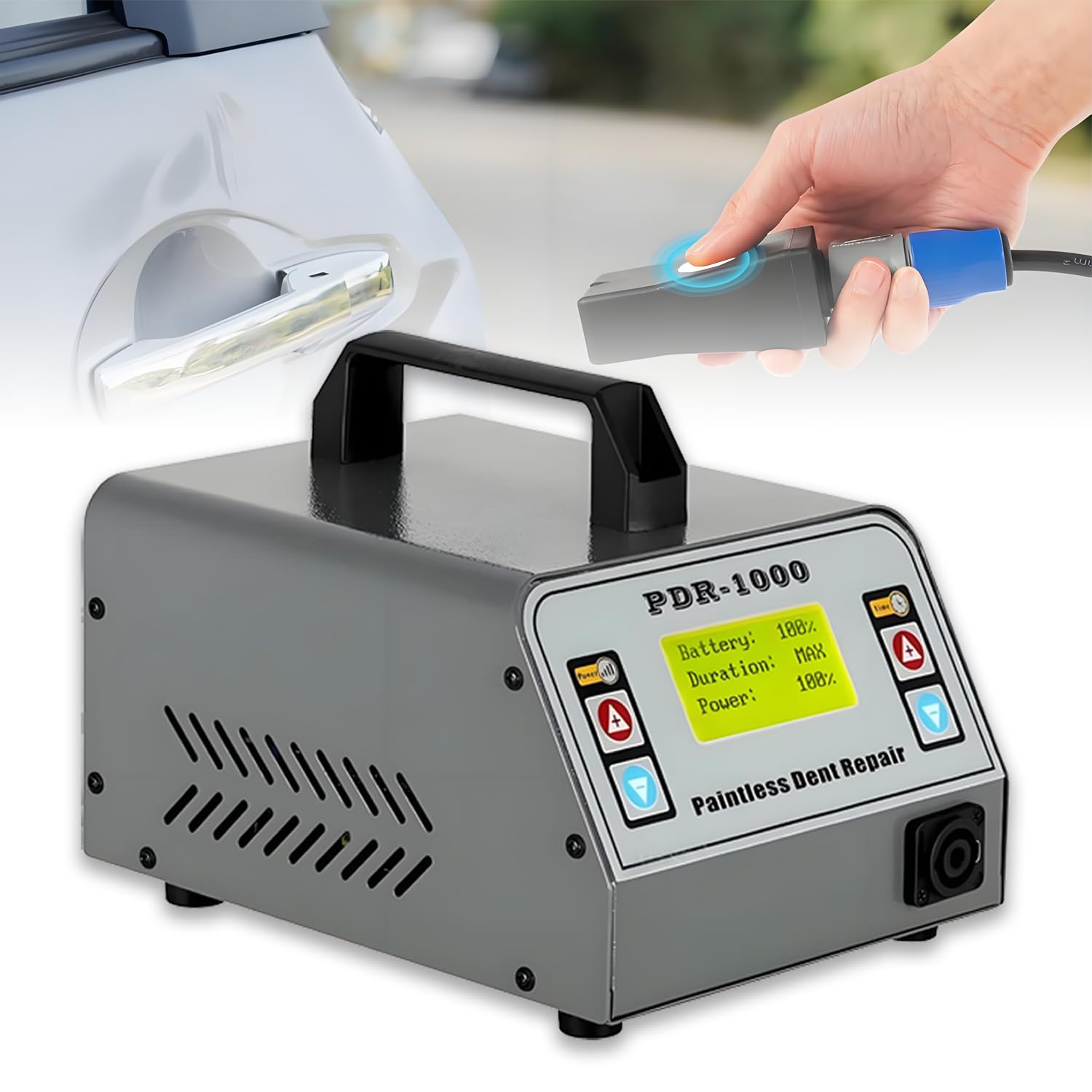 BOOZXCV Car Dent Repairing Machine,Auto Body Dent Electromagnetic Repair Tool,PDR1000 Paintless Dent Repair Tool,for Automobile Body Motorcycle Refrigerator