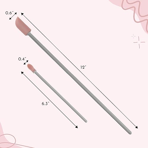 Miniatura 5 de ST INC Espátula y cuchara de maquillaje espátula cosmética grande y mini cuchara para el cuidado de la piel juego de 2 piezas malvagris