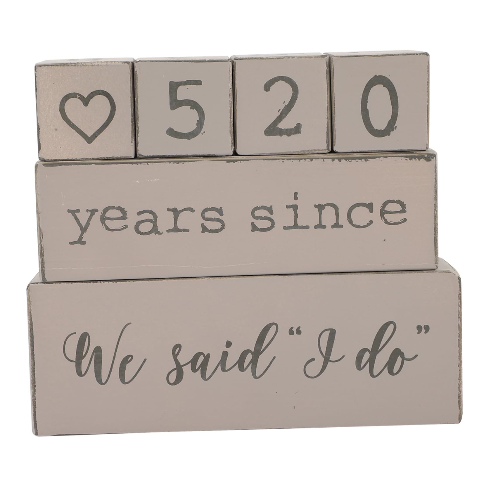 SHOWERORO Blocchi Di Legno Per Matrimonio Calendario Giornaliero Per Evento Speciale Regali Di Fidanzamento