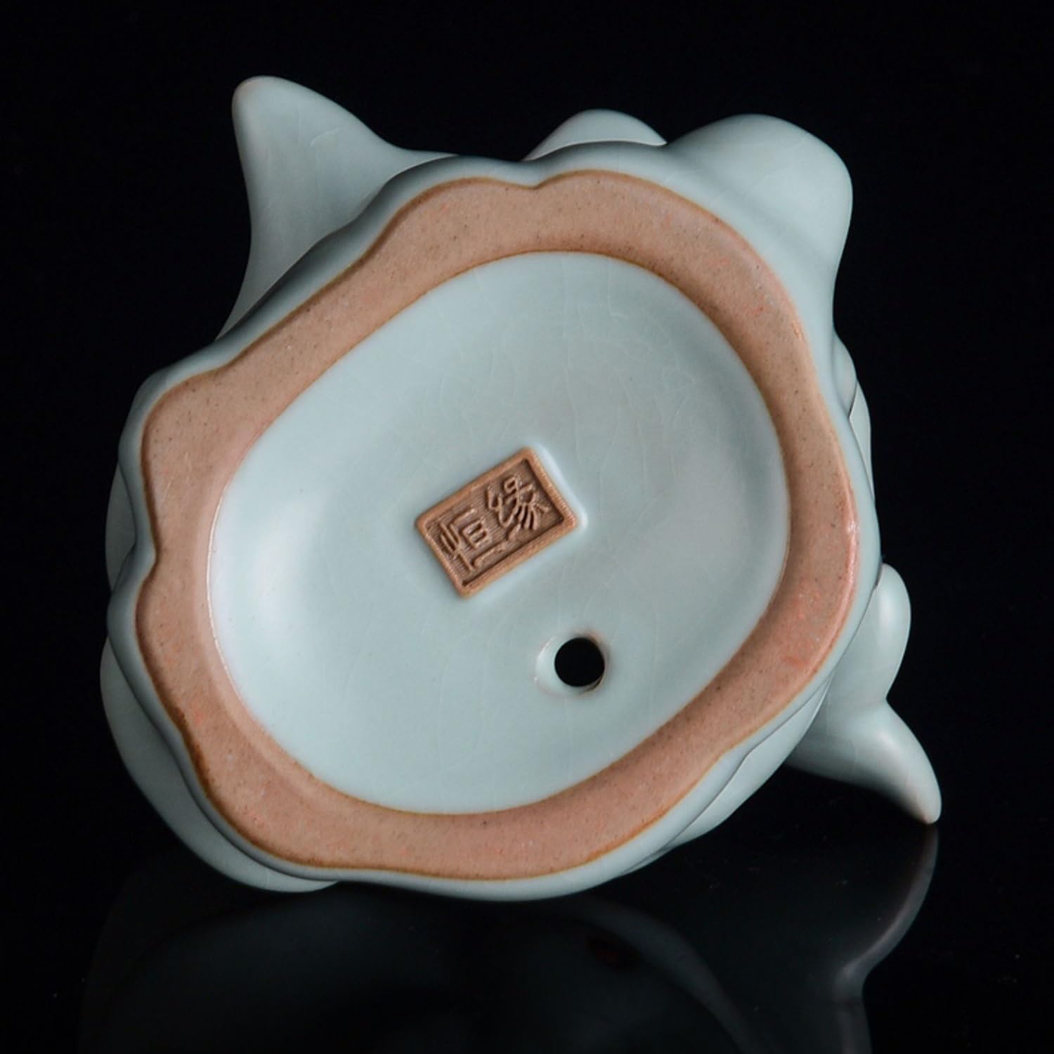 figurki zwierzątek， Figurka ryby lotosu, herbaciarnia, biurko, ceramiczna ozdoba, zestaw do herbaty, akcesoria do rękodzieła, dekoracja stołu w herbaciarni, prezenty