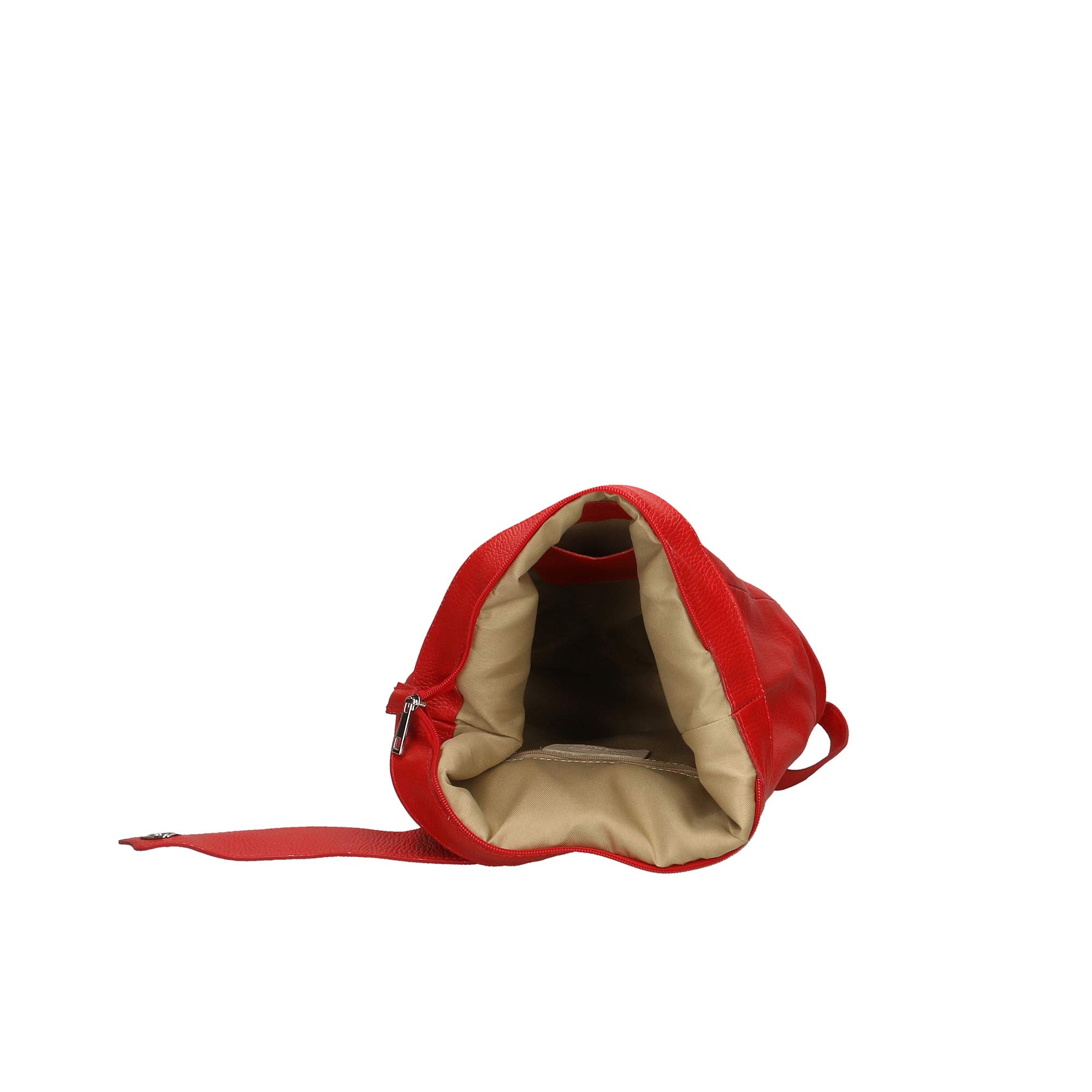 Chicca Borse Borsa Zaino Donna in Pelle Made in Italy 28x35x12 Cm