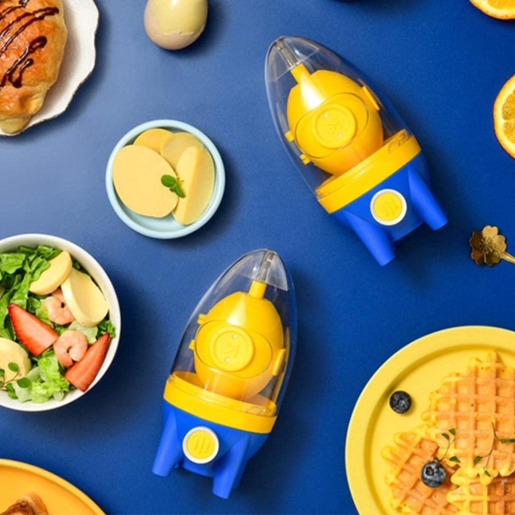 Amazon.co.jp: Bticx エッグスクランブラー、ロケット形状透明エッグ