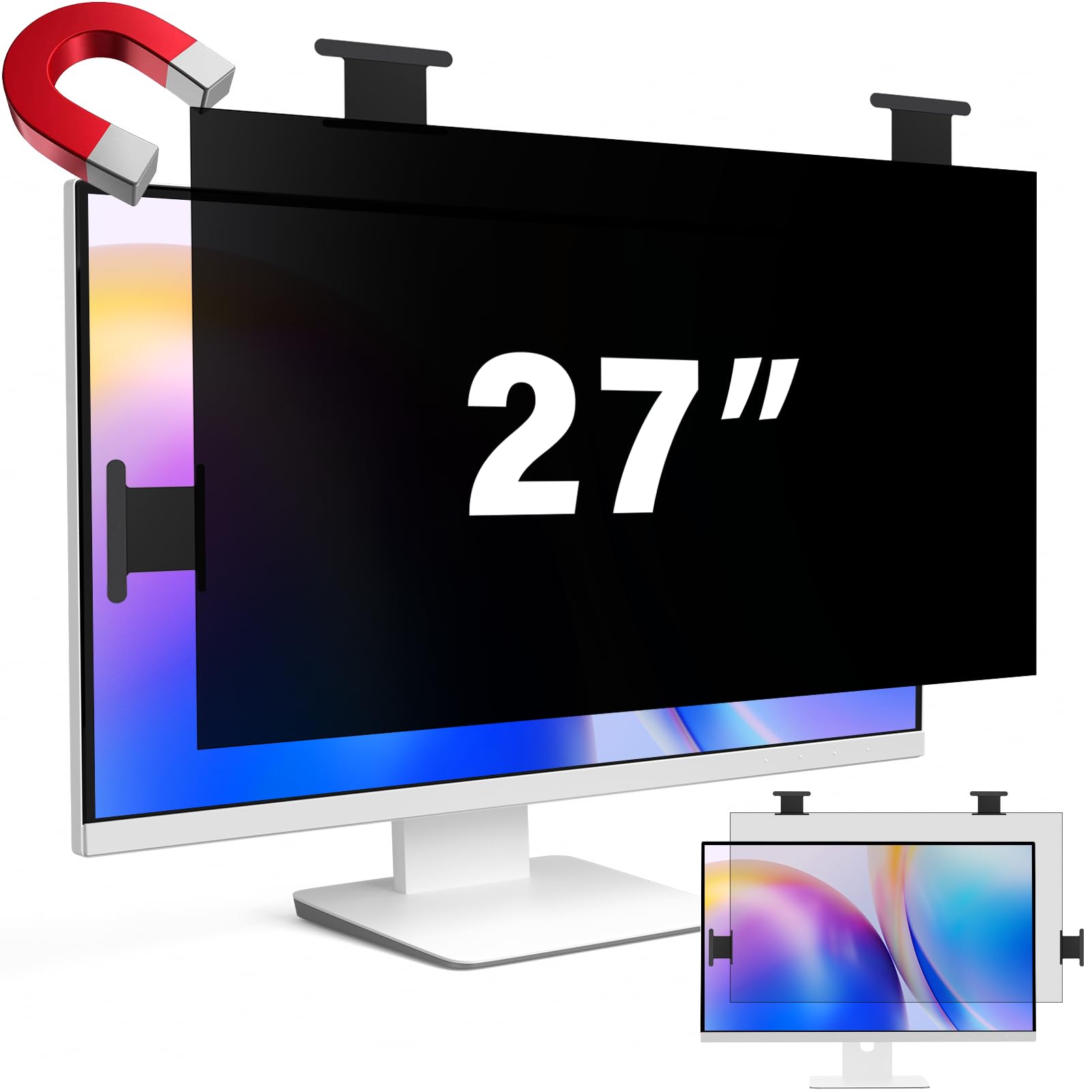 27インチ 覗き見防止フィルム マグネット式 パナソニック レッツノート プライバシーフィルター 覗き見防止フィルター ノートパソコン 保護フィルム PC 液晶保護フィルム ブルーライトカット 反射防止 着脱簡単