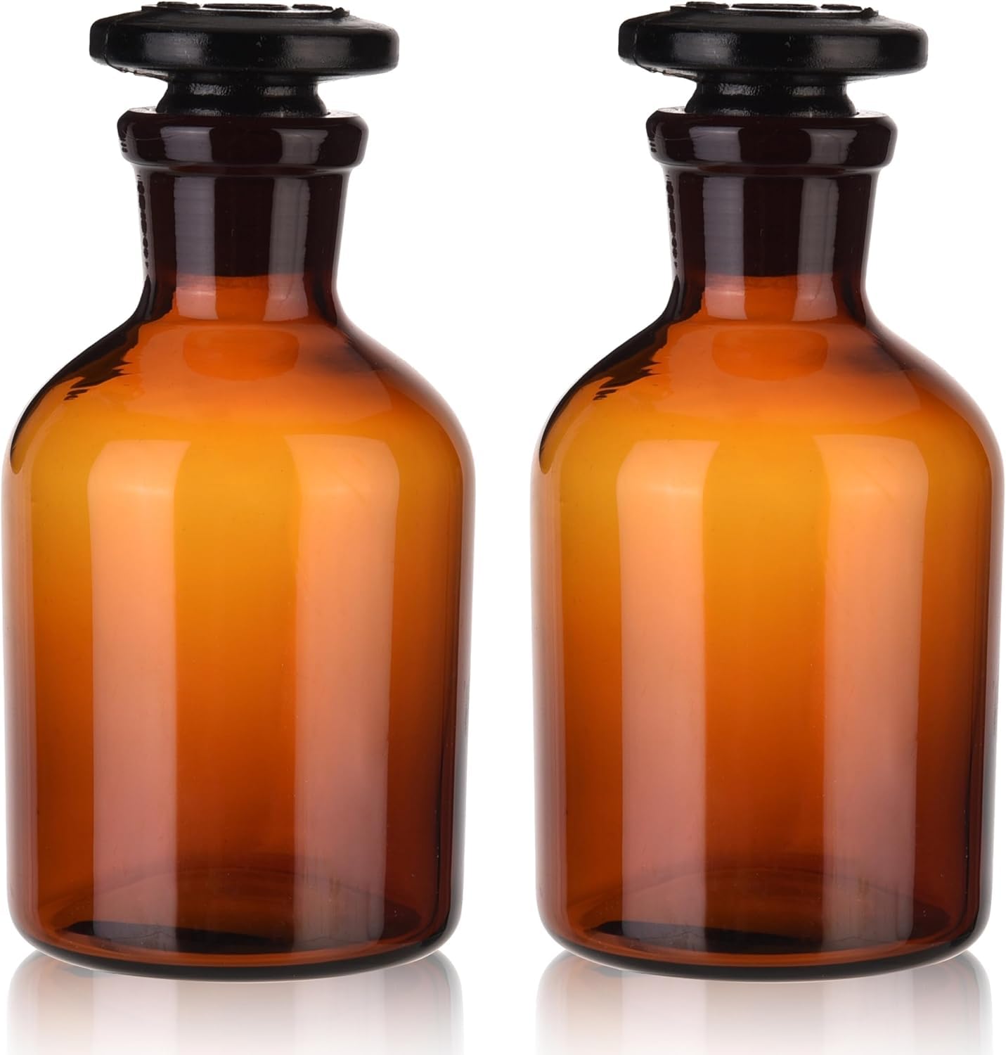 FZN Borosilicate Glass Amber Colour Reagent Bottle With Glass Stopper 2000ml | Pack Of 1 | Amber Colour Reagent Bottle For Lab |-image-15
