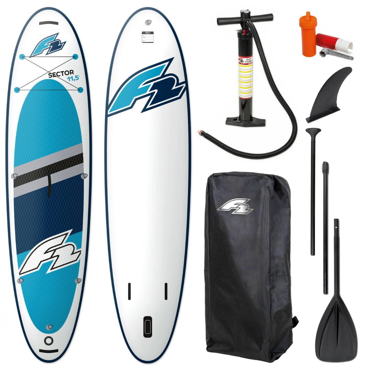 F2 Sector - Tavola da surf in alluminio, 350 cm