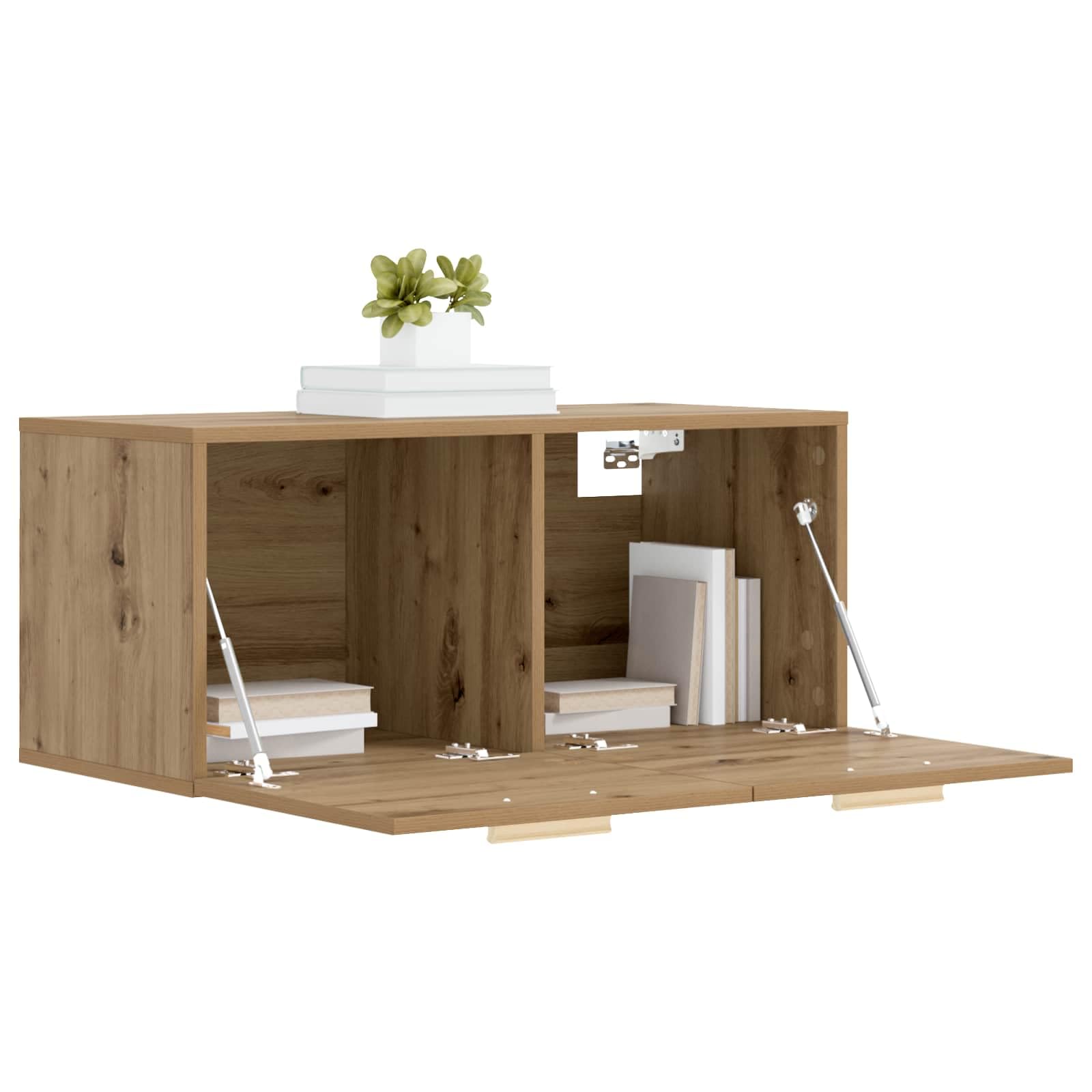 Armadietto da parete in rovere Artisan, 80 x 36,5 x 35 cm