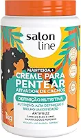 Salon Line, Creme para Pentear, Definição Nutritiva - Para Cabelos Cacheados e Crespos, 1kg