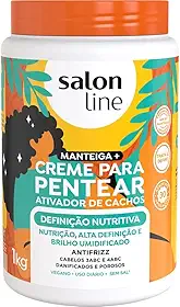 Salon Line, Creme para Pentear, Definição Nutritiva - Para Cabelos Cacheados e Crespos, 1kg