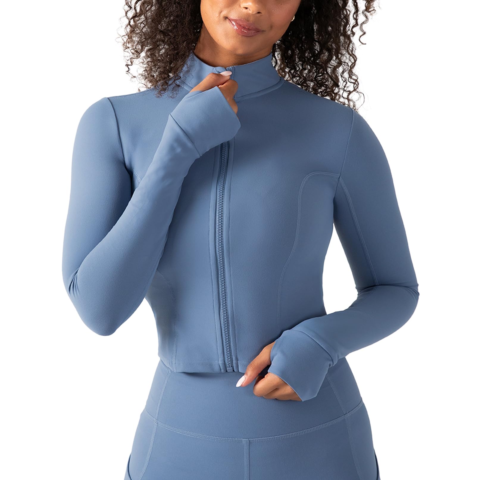 YITTY Active Women's Ultraluxe Full Zip Jacket, Athleisure, 4-Way-Stretch, Thumbholes