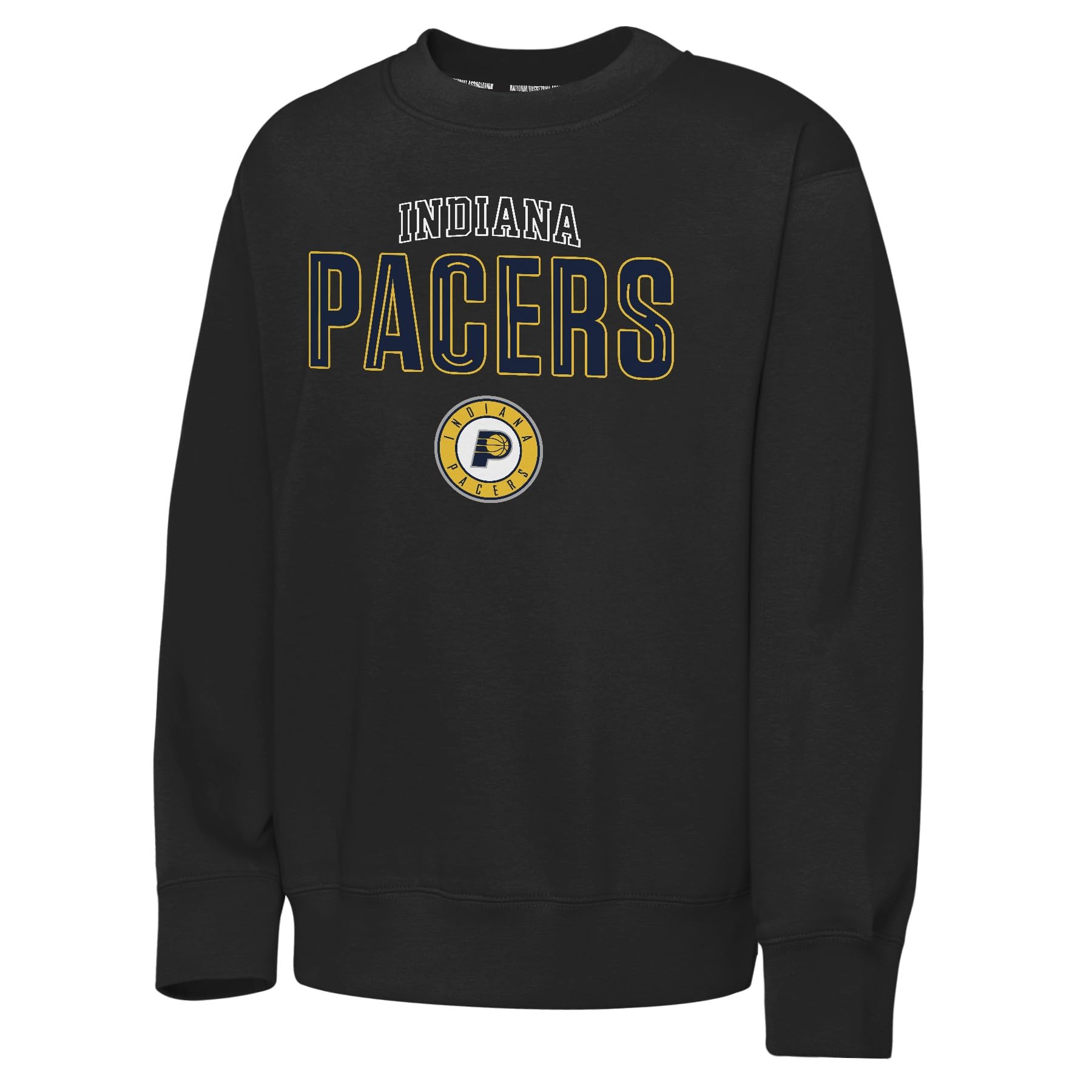 NBA Mens Fleece Crew, Black, XXL EU