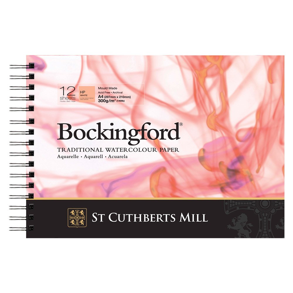 Bockingford: Watercolour Paper: Spiral Pad: 300gsm: A4: Hot Press
