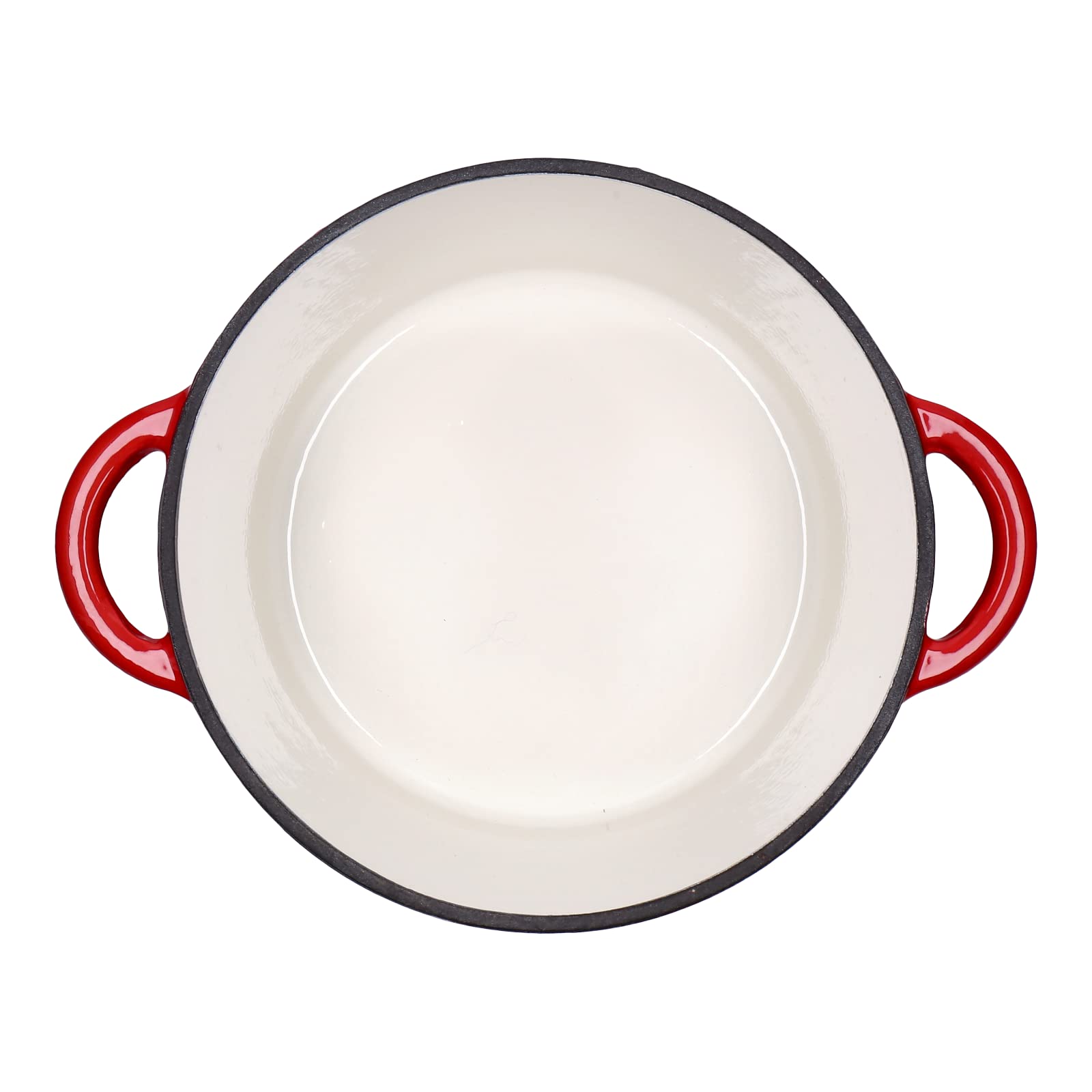 Rondel, rondel do mięsa z emaliowanego żeliwa z pokrywką 3,5L, śr.24cm, uchwyt ze stali nierdzewnej, nadaje się do wszystkich rodzajów kuchenek, w tym do indukcyjnych, odporny na temperaturę do 260°C