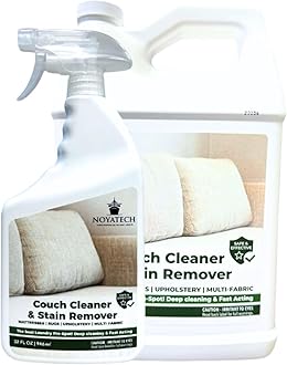 NOYATECH Couch Cleaner and Stain Remover Spray – Professional Strength, Multi-Surface Fabric and Upholstery Cleaner – Pet-Safe, Non-Toxic, Quick-Drying for Couches, Sofas & Car Interiors