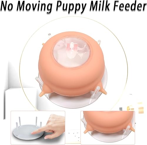 Miniatura 3 de KEDAO Comedero para cachorros y gatos, comedero de leche para cachorros, estación de lactancia para cachorros, comedero para múltiples cachorros,