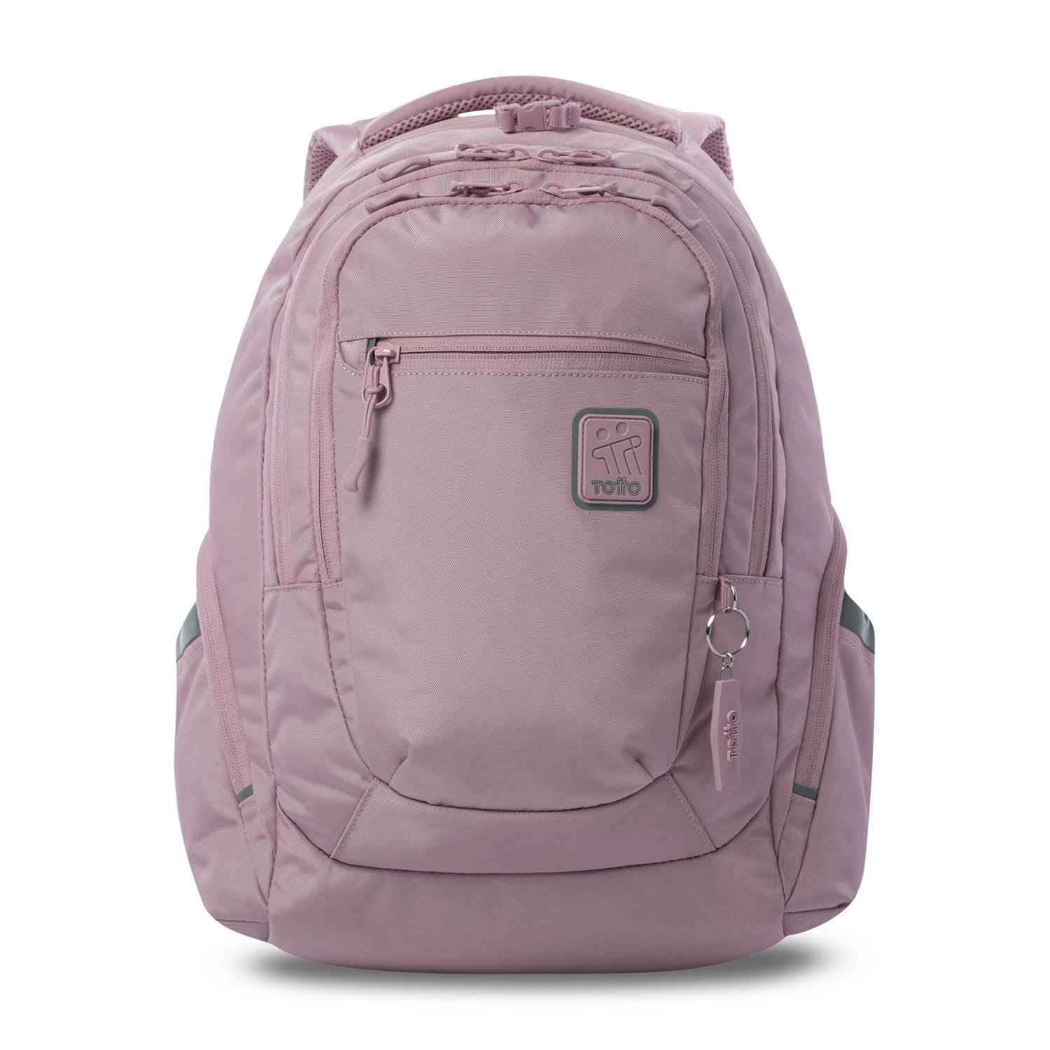 TOTTO - Mochila para Ordenador Portátil 13 Pulgadas, Modelo Eufrates 2.0, Compartimento Tablet 10", Cremallera con Argollas para Candado, Bolsillos Botella, Espaldar Ergonómico, Color Zephyr