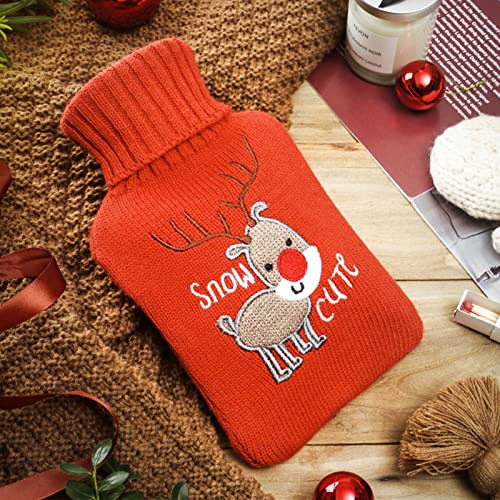 Garrafa de água quente - garrafa de água quente temático do Natal de 500 ml,Ferramentas quentes com