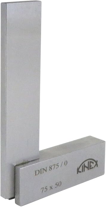 Kinex 4026-02-007 Solid Machinist Square 3 x 2 Inches 75 x 50 mm DIN 875/0 Square w/in 7 microns or 0.0002 Inches