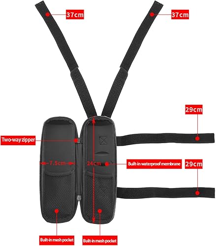 Miniatura 2 de Bolsa de almacenamiento para scooter eléctrico, bolsa de herramientas de almacenamiento para bicicleta plegable universal, 2 unidades