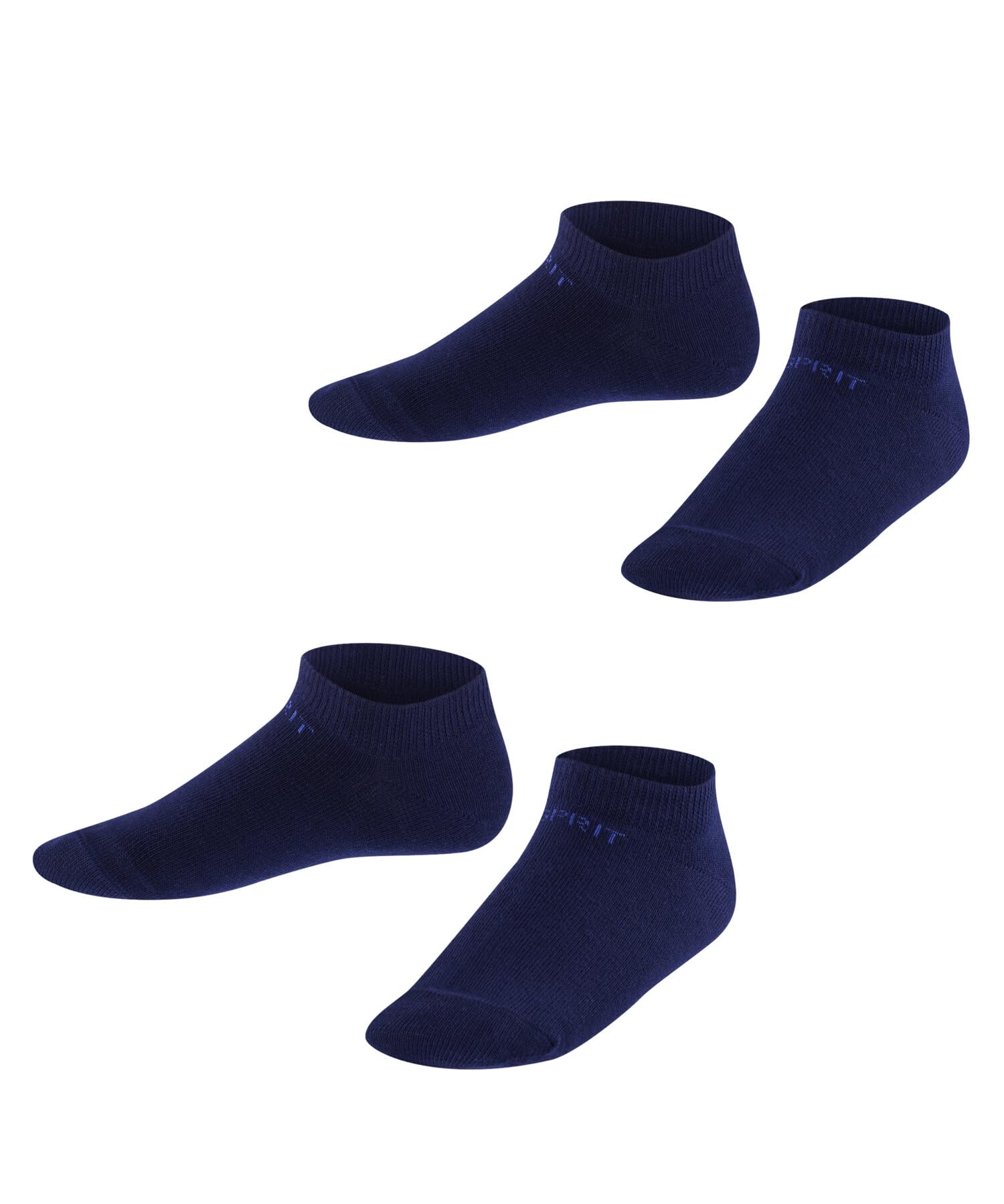 Esprit Unisex niños Foot Logo 2-Pack calcetines cortos Transpirable Sostenible Ecológico Algodón Corto Hasta el Tobillo Talón Puntera Reforzados Costura Plana En La Zona Multipack 2 pares