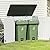 Greesum Outdoor Storage Shed 4 x 2 ft. Utility Tool Shed Resin Storage Garden Shed with Door & Lock for Patio Storage, White