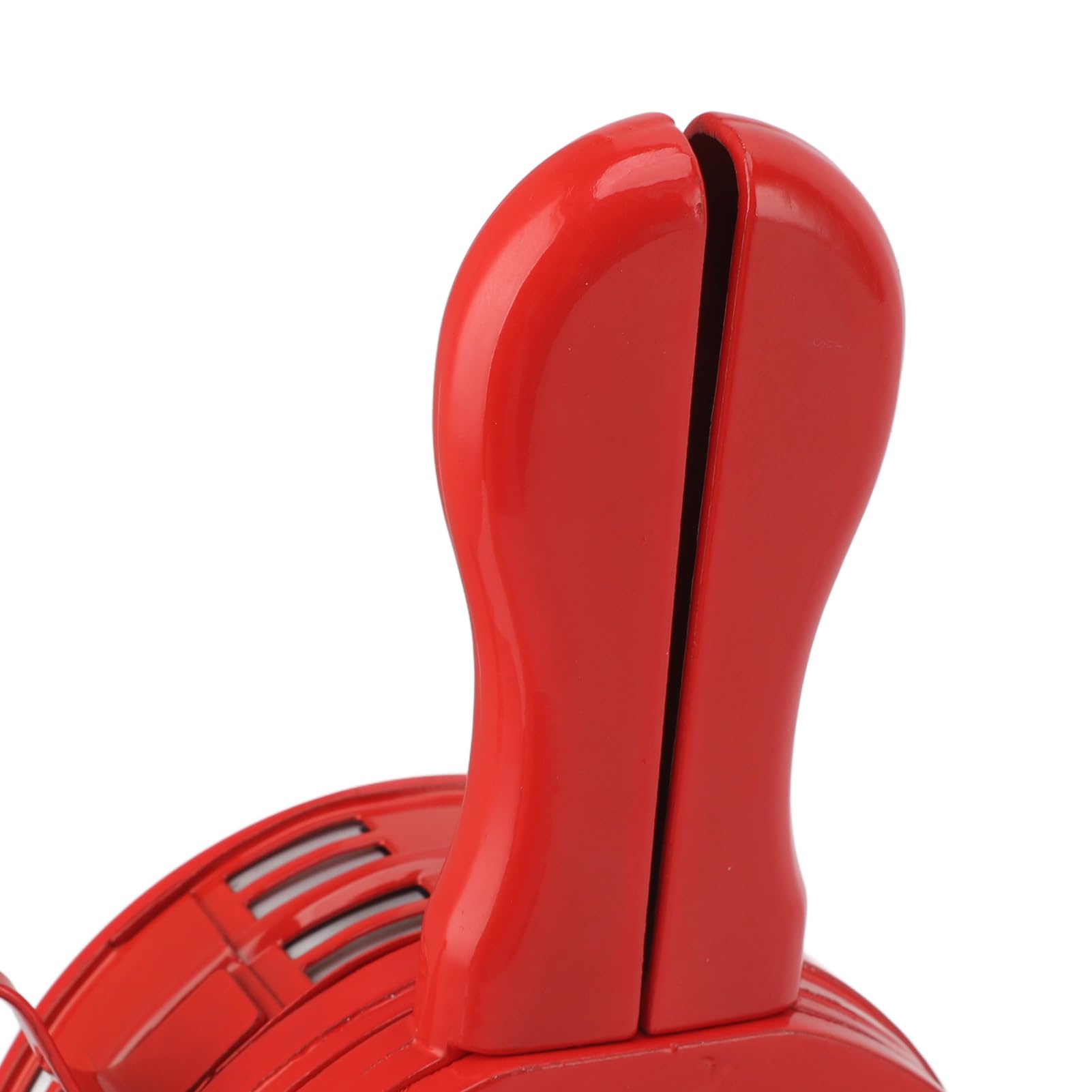 AUNMAS Sirena de Manivela Alarma Manual, Sirena de Seguridad de Emergencia de Aleación de Aluminio 110 DB, Sonido Ajustable, Cuerpo Impermeable, Alerta Portátil de Mano para Fábrica, Escuela, (Rojo)