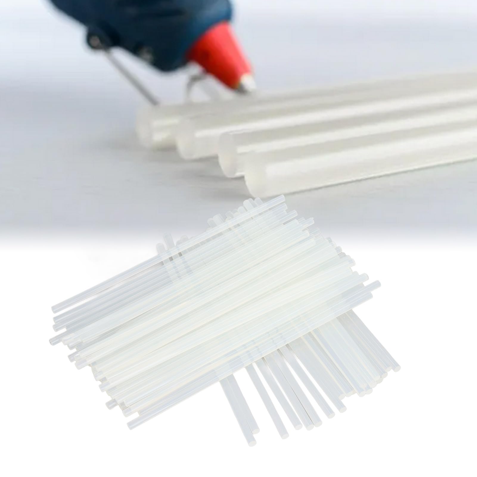 Stick per colla a caldo adesivo forte bianco trasparente rapido riscaldamento applicazione versatile per artigianato Decorazioni di riparazioni Eva 7x270mm 180 pezzi