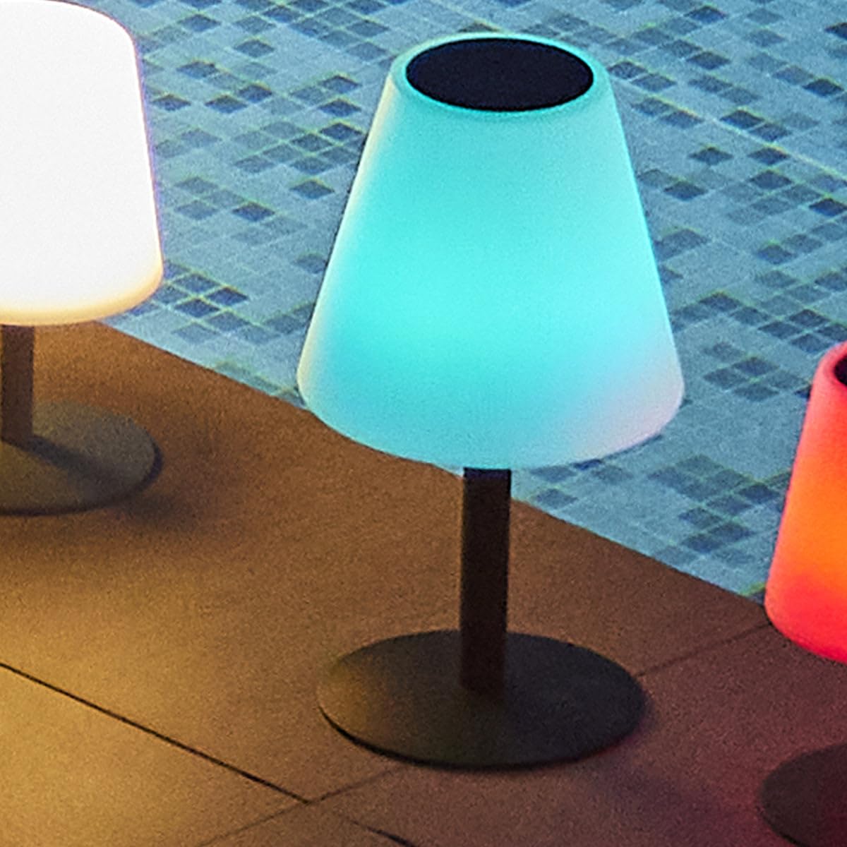 Lumisky Lampa do lampy stołowej solarnej wys. 36 cm STANDY MINI SOLAR RGB